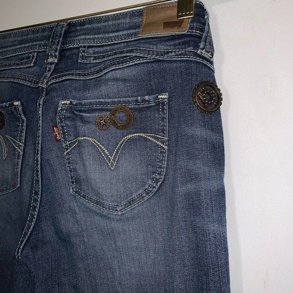 Levi’s Medium Wash Demi Curve Low Rise Skinny Jeans Tag 28 x 32 ( 30 X 30) - Picture 6 of 11